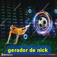 gerador de nick